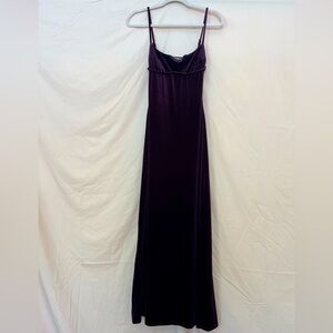 Velvet Deep Purple Maxi Dress